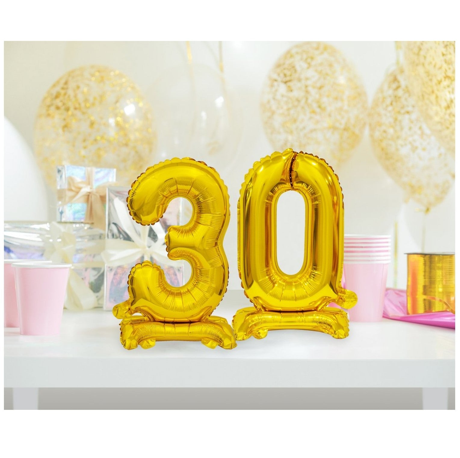 stehende Folienzahlen 35cm, gold