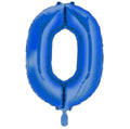 Zahl 0 Blau XL