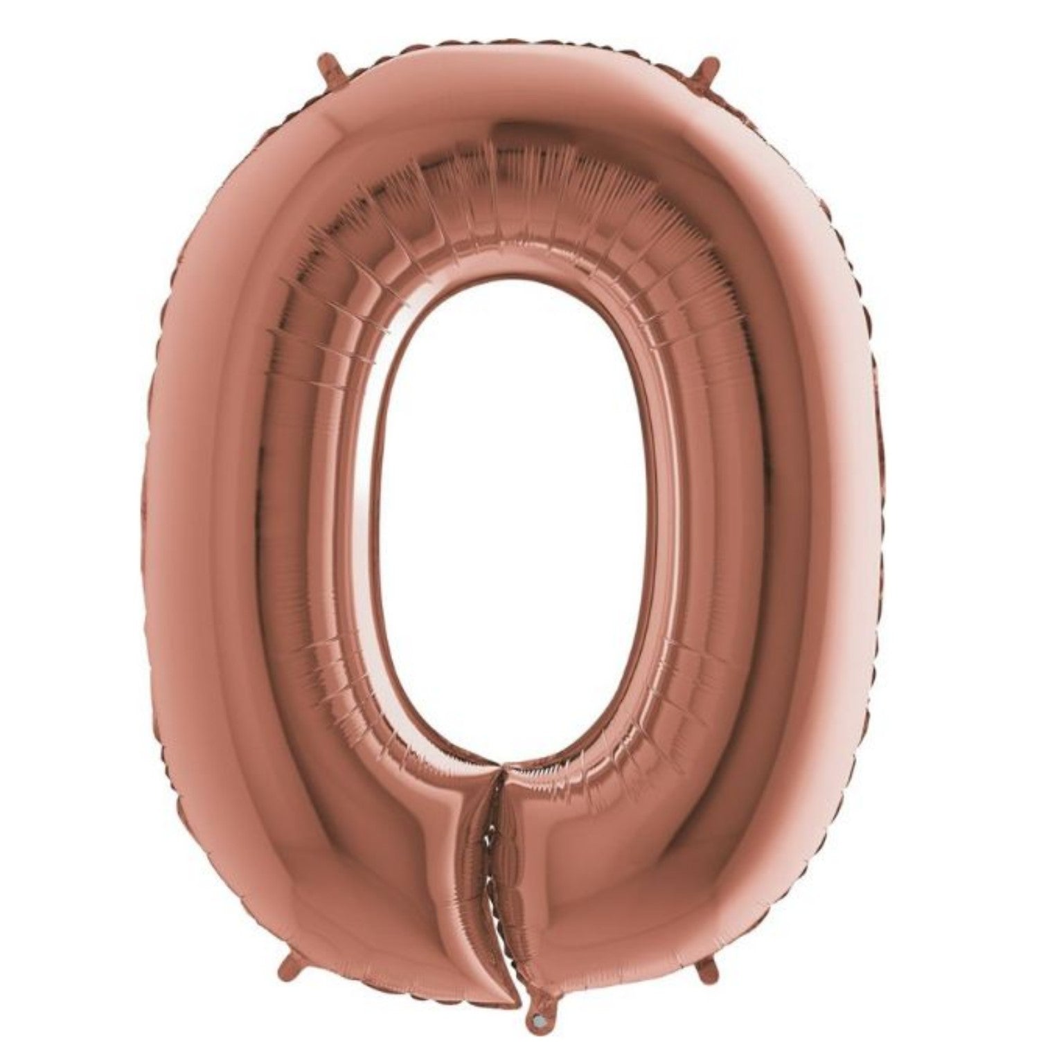 Zahl 0 rosegold 66cm EU