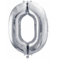 Zahl 0 silber 66cm EU
