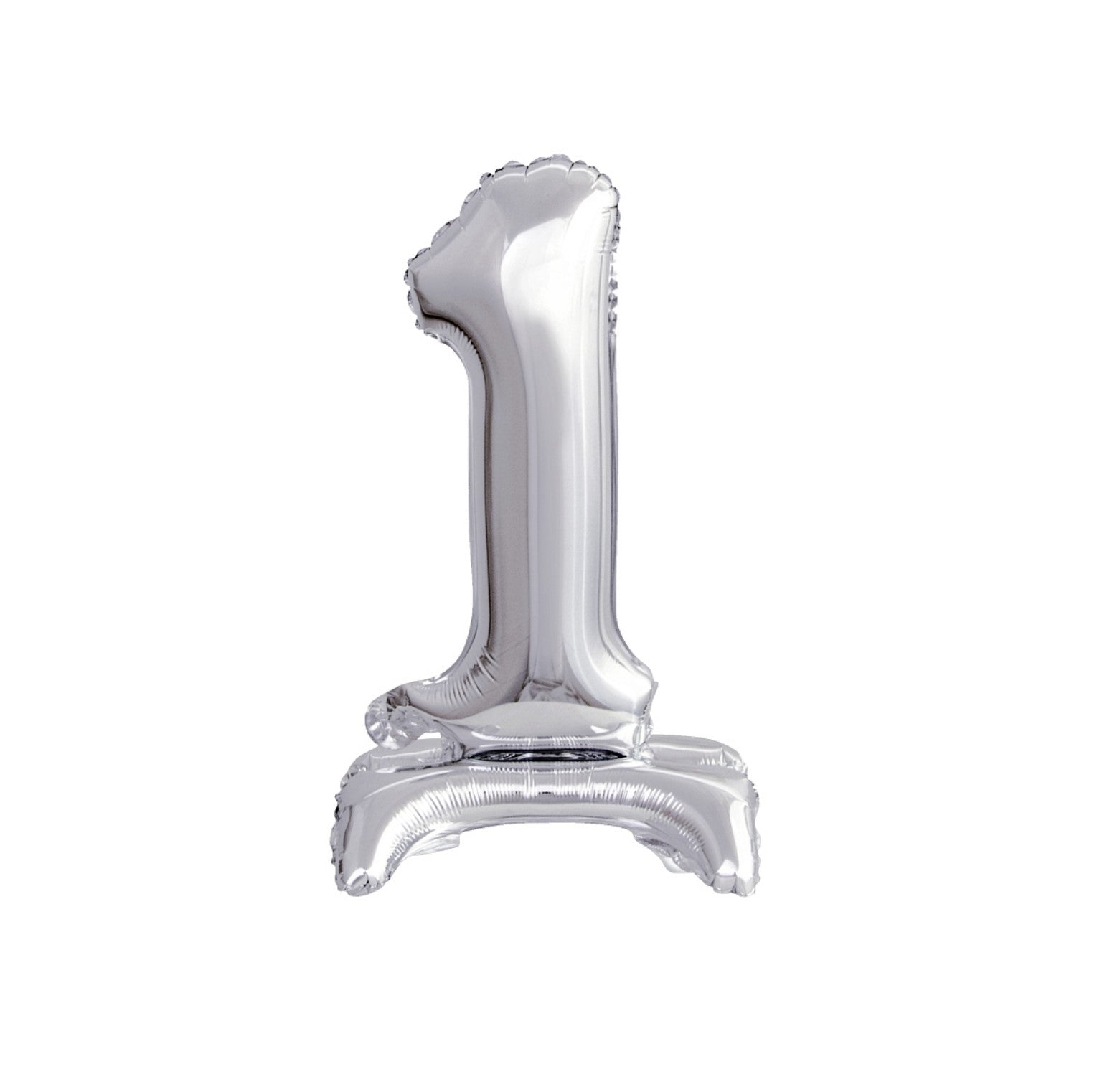 Zahl 1 silber stehend 74cm