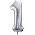 Zahl 1 silber 66cm EU
