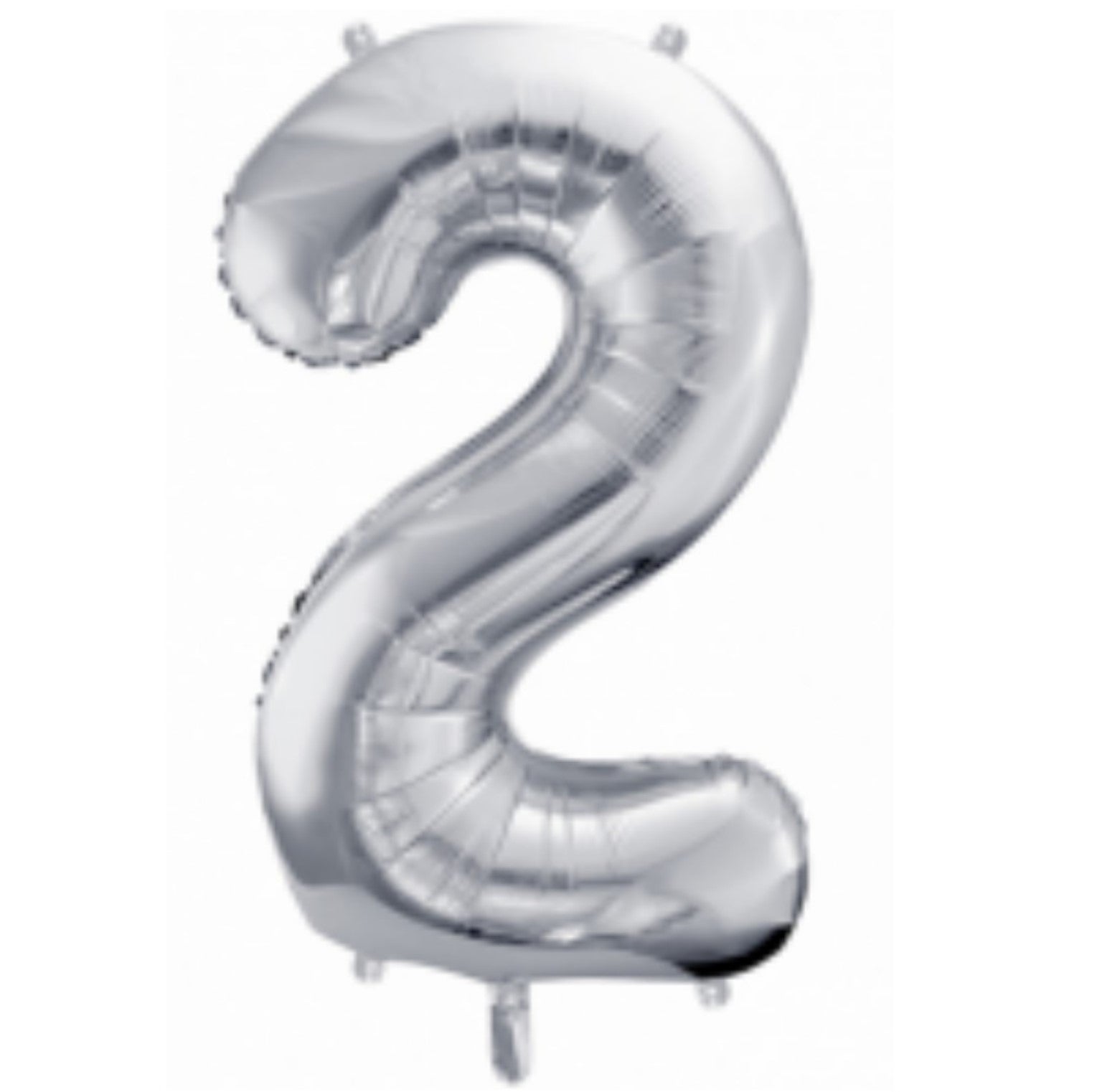 Zahl 2 silber 66cm EU