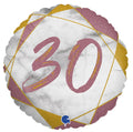 Zahl 30 rose/gold Glitter