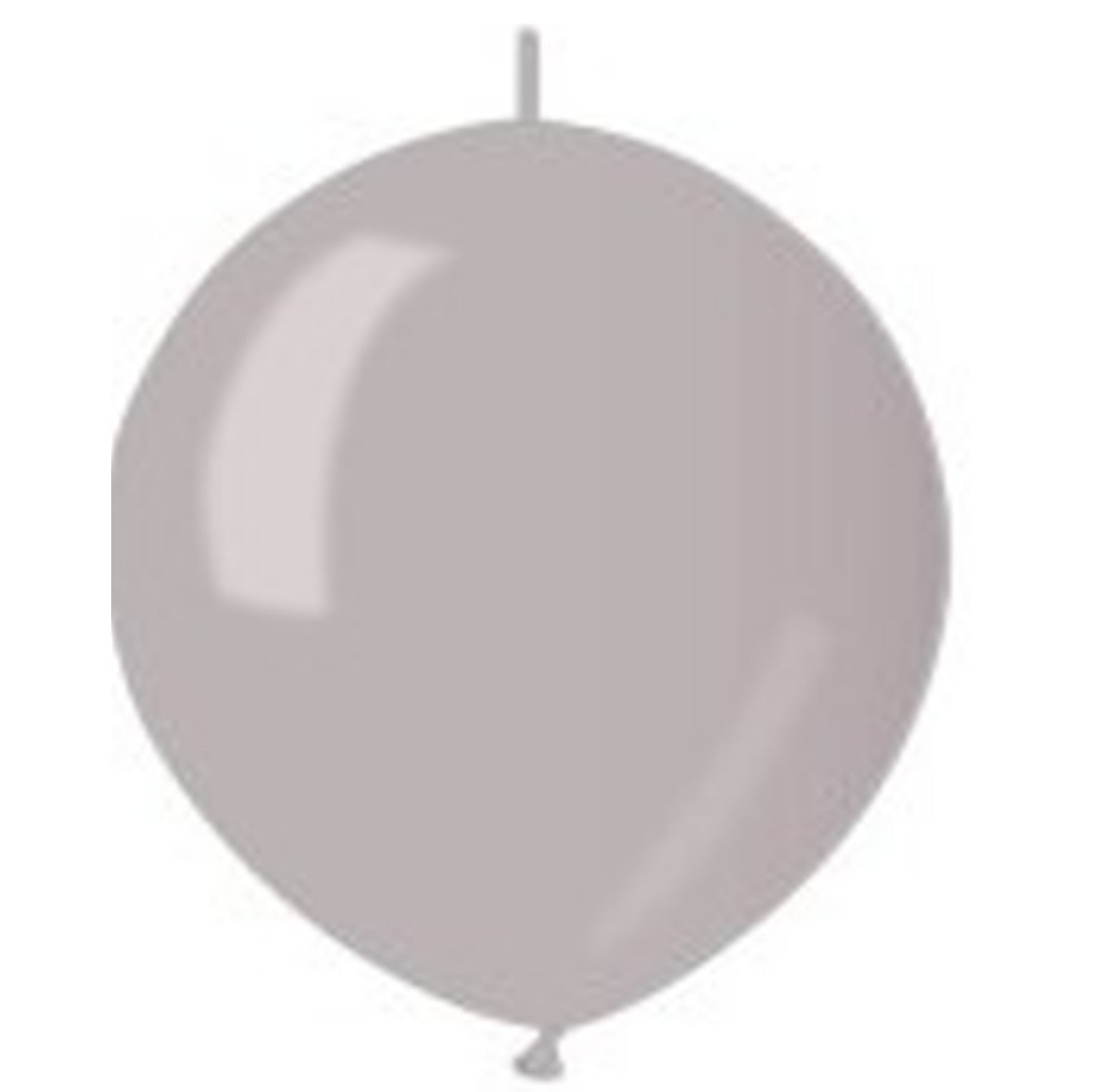 Kettballon silber 38 glänzend