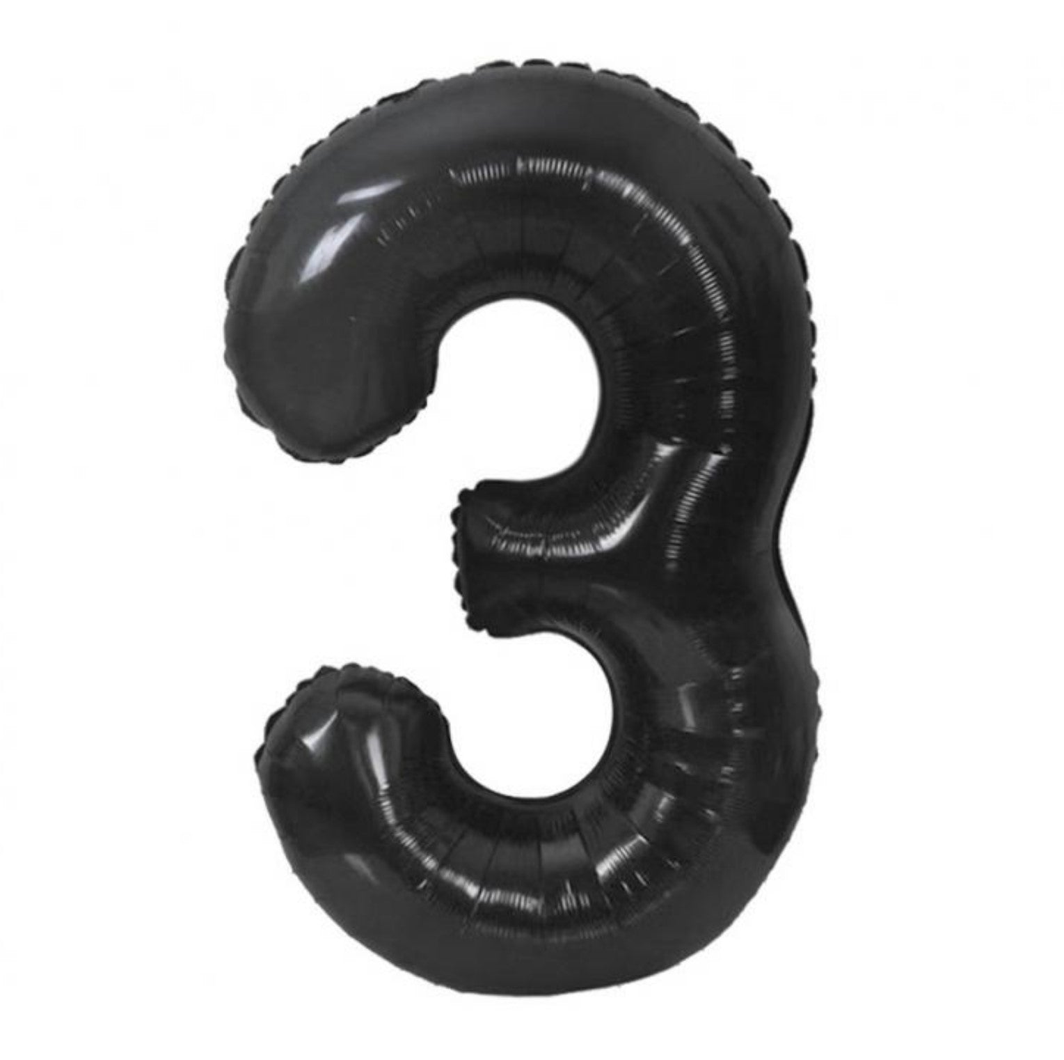 Zahl 3 schwarz XXL