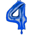 Zahl 4 blau XL