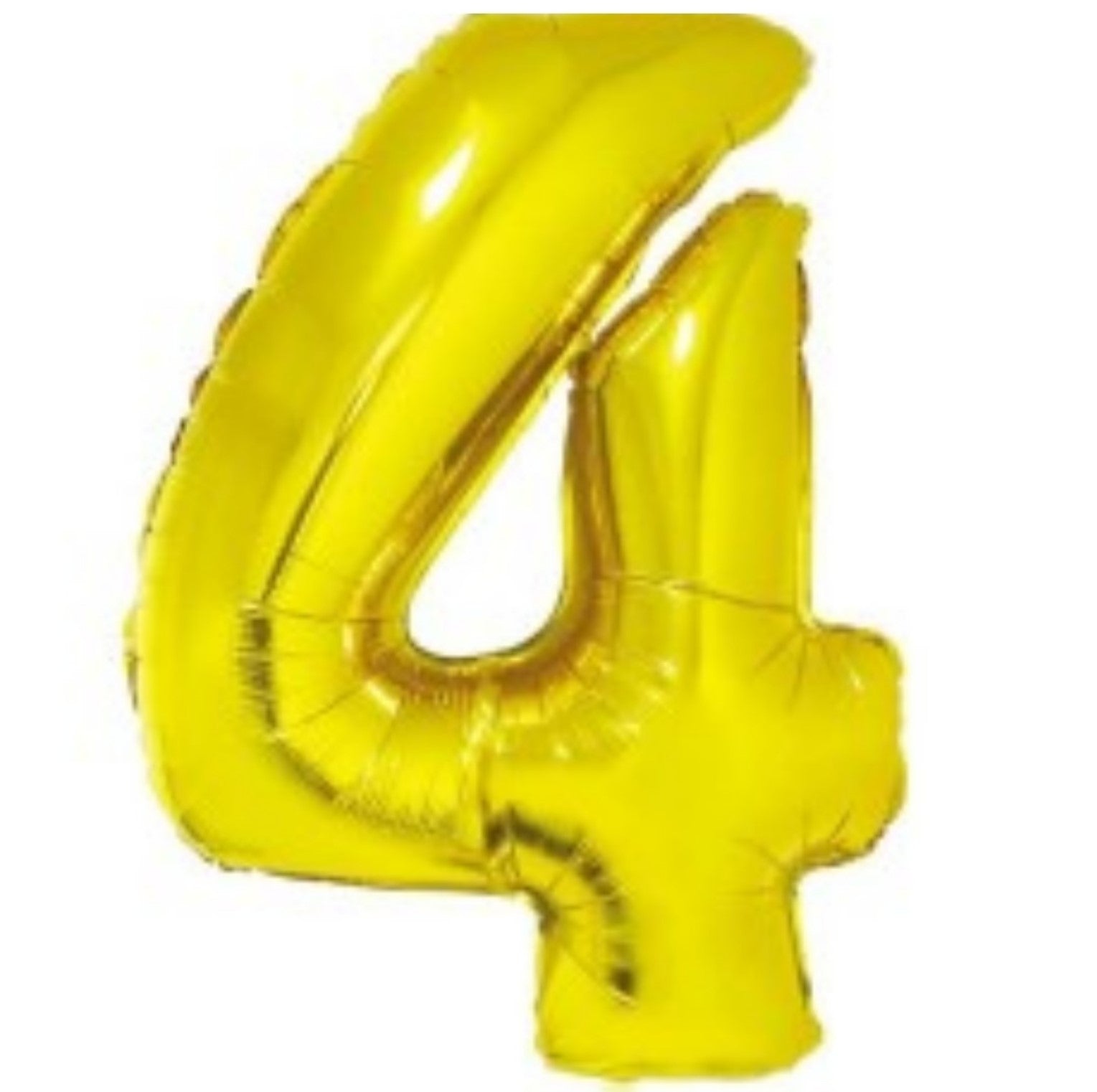 Zahl 4 gold 35cm Luft Go