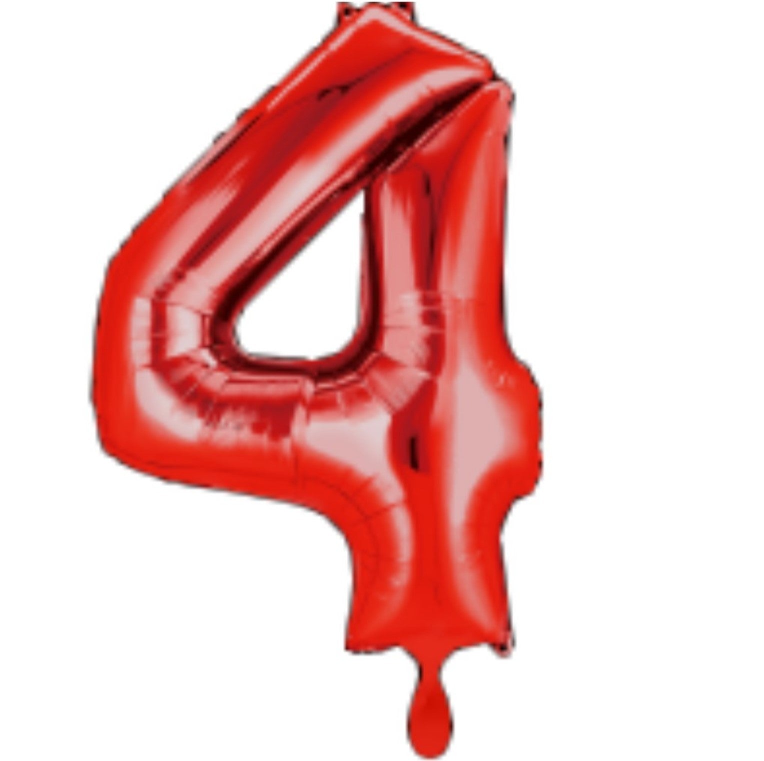Zahl 4 rot XXL