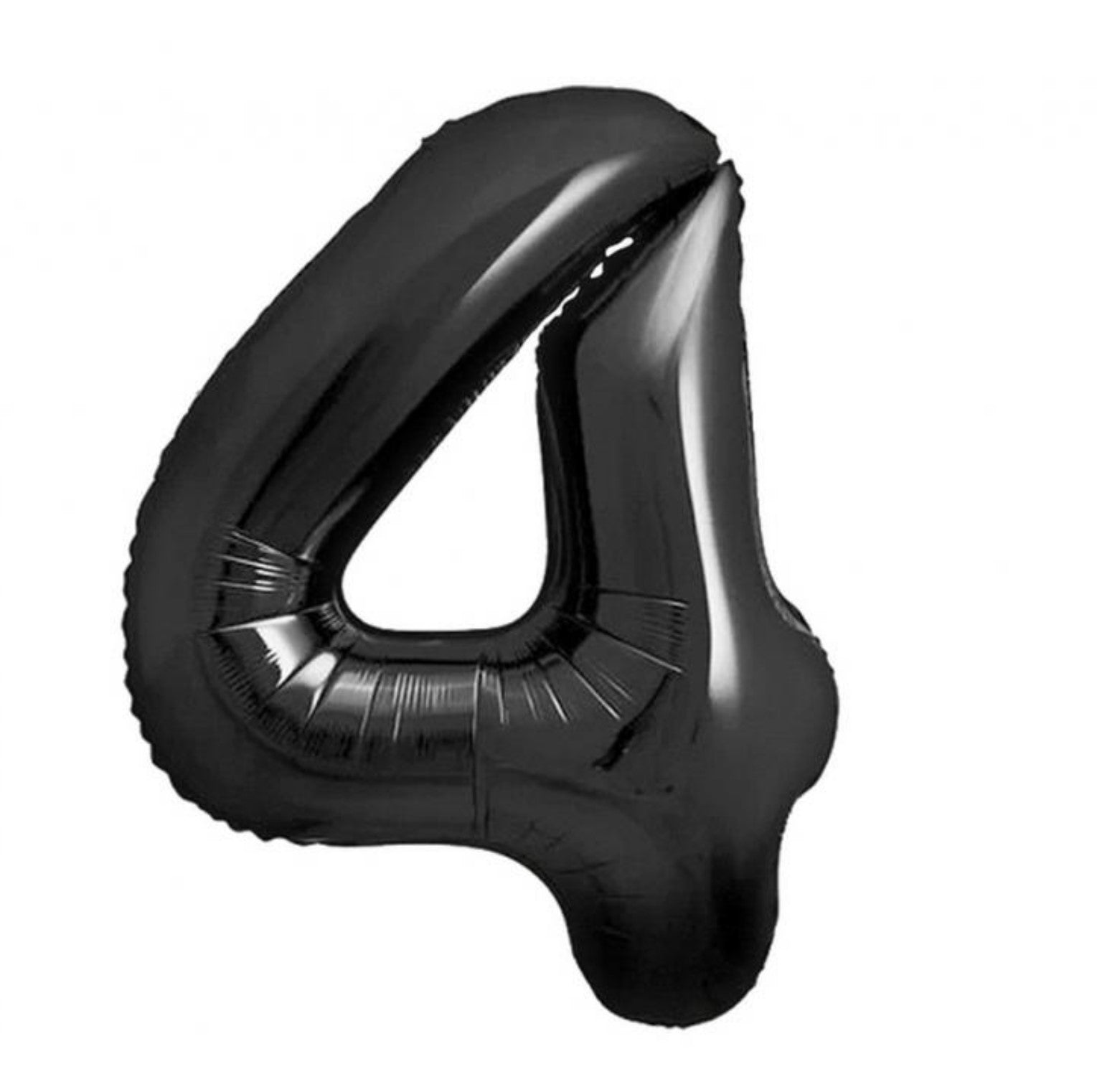 Zahl 4 schwarz XXL
