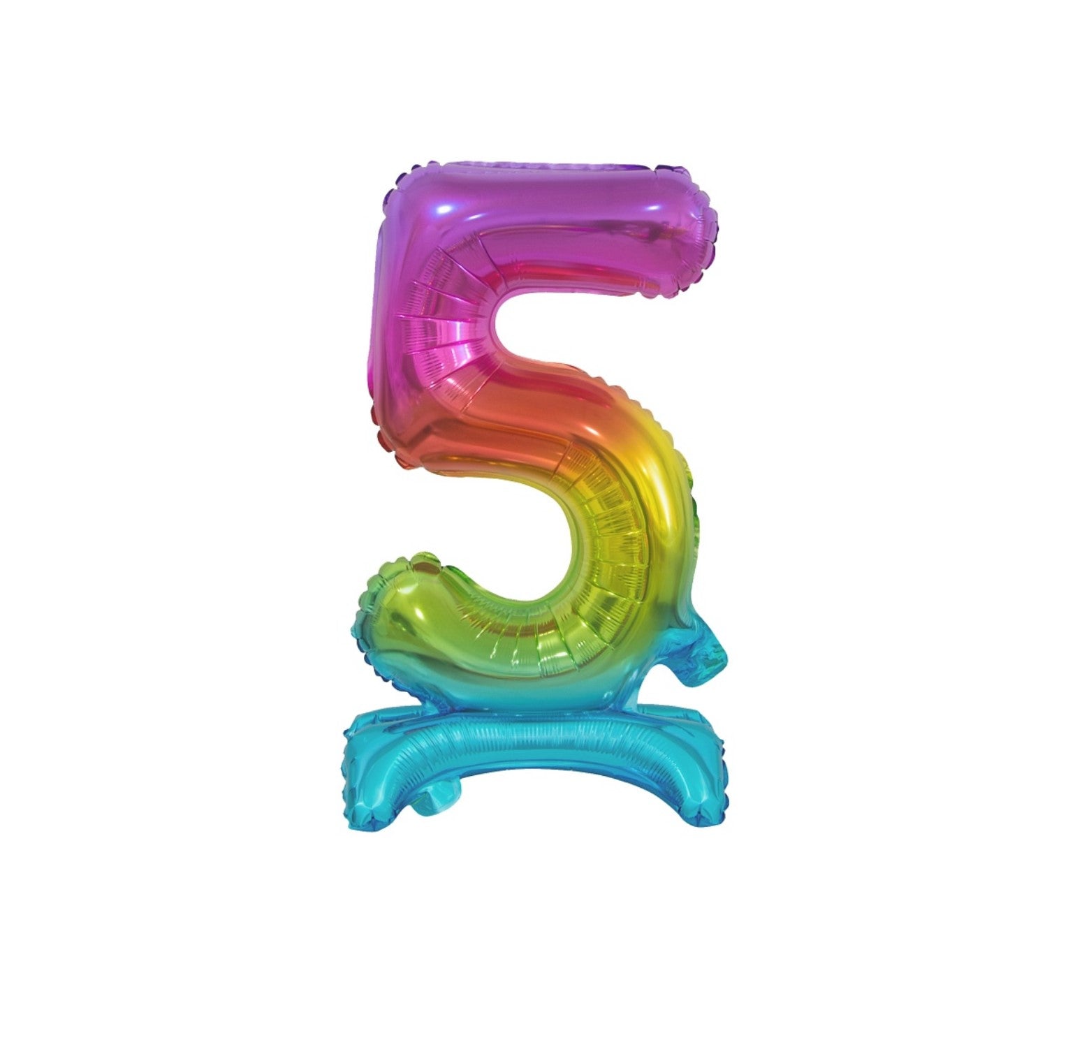 Zahl 5 Regenbogen stehend