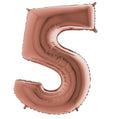 Zahl 5 rosegold 66cm EU