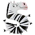Zahl 5 Zebra