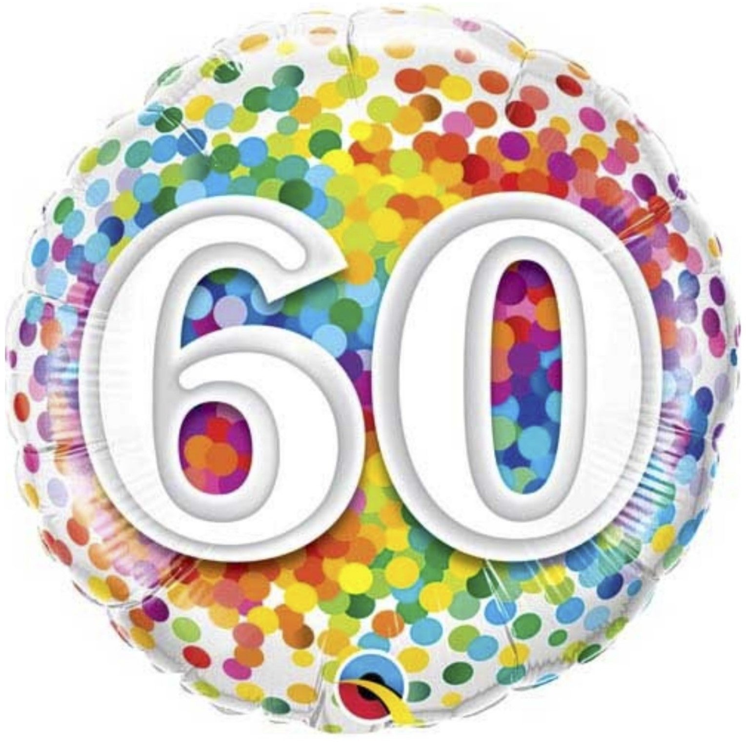 Zahl 60 Konfetti