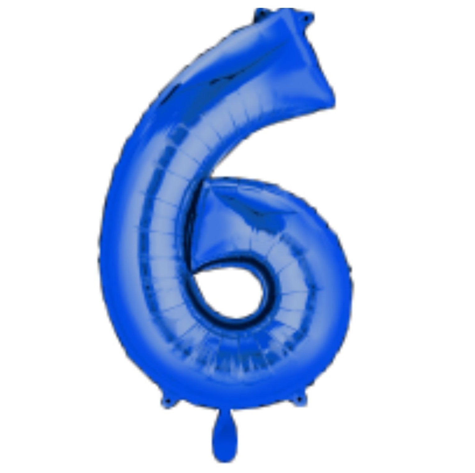 Zahl 6 blau XL
