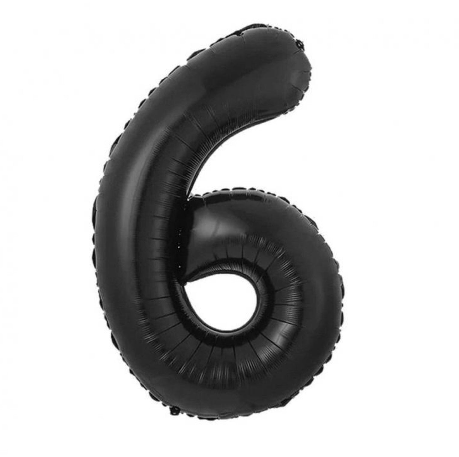 Zahl 6 schwarz XXL
