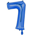 Zahl 7 blau XL