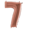 Zahl 7 rosegold 66cm EU