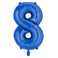 Zahl 8 blau XL