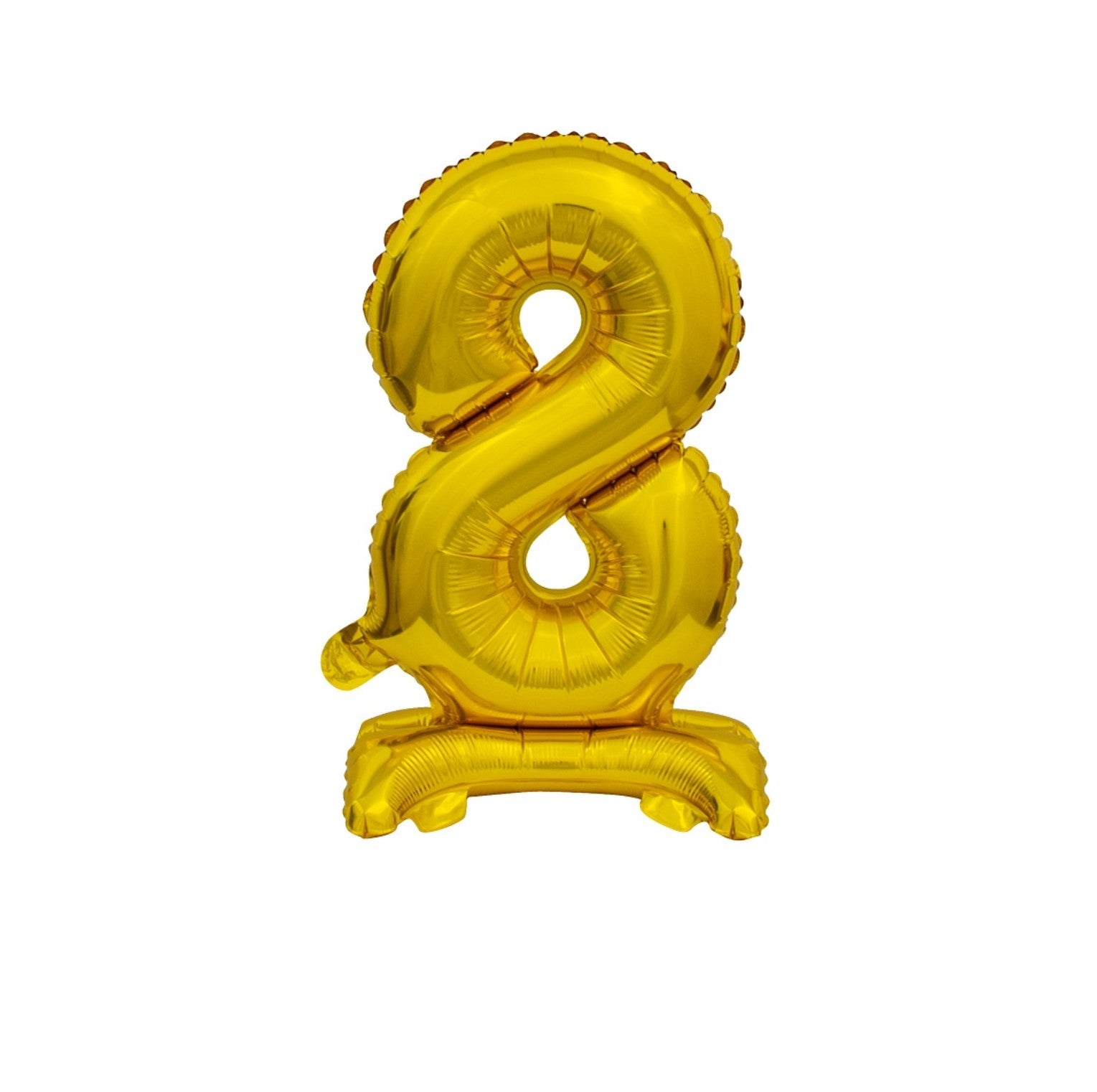 Zahl 8 gold stehend