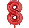 Zahl 8 rot XXL