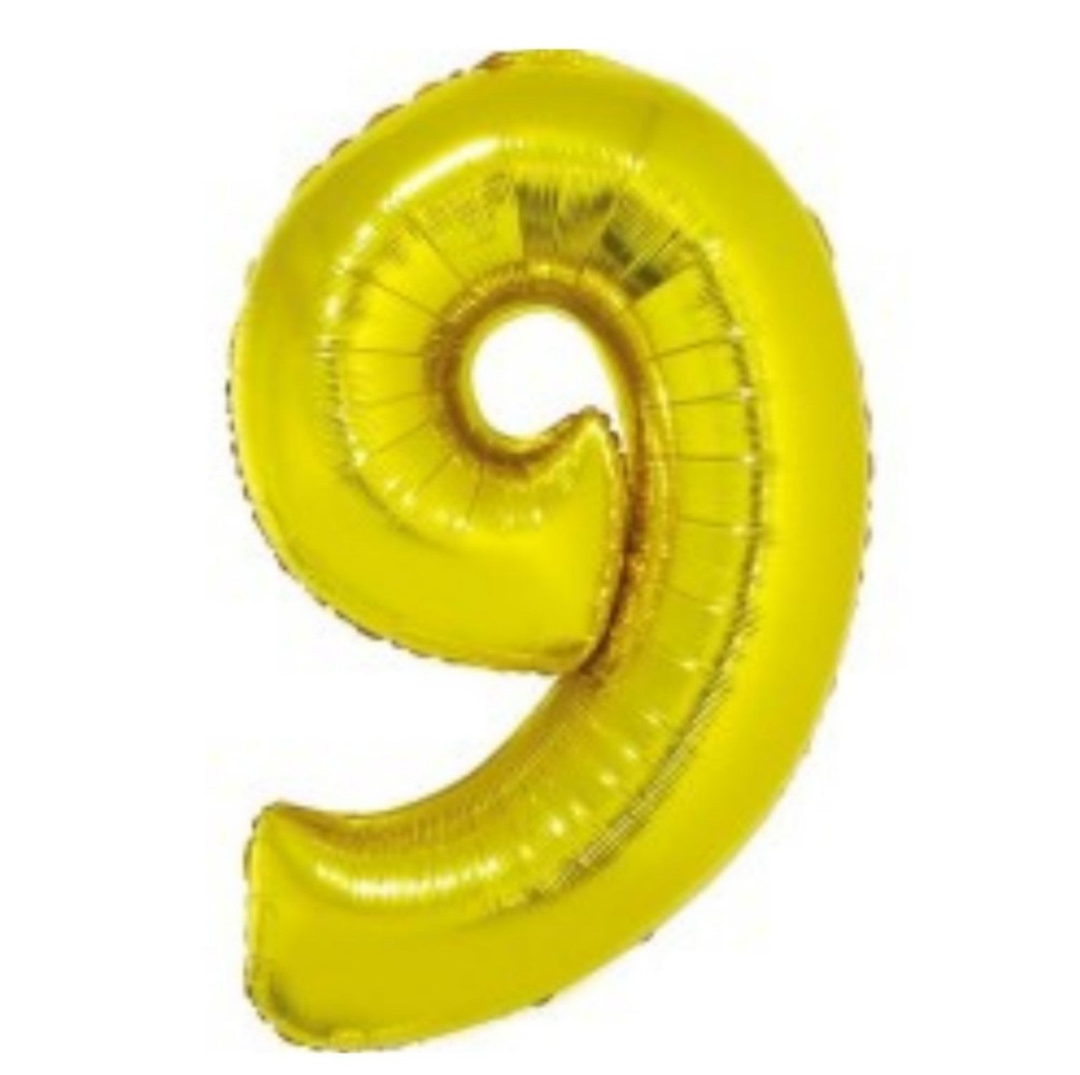 Zahl 9 gold 35cm Luft Go