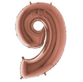 Zahl 9 rosegold 66cm EU