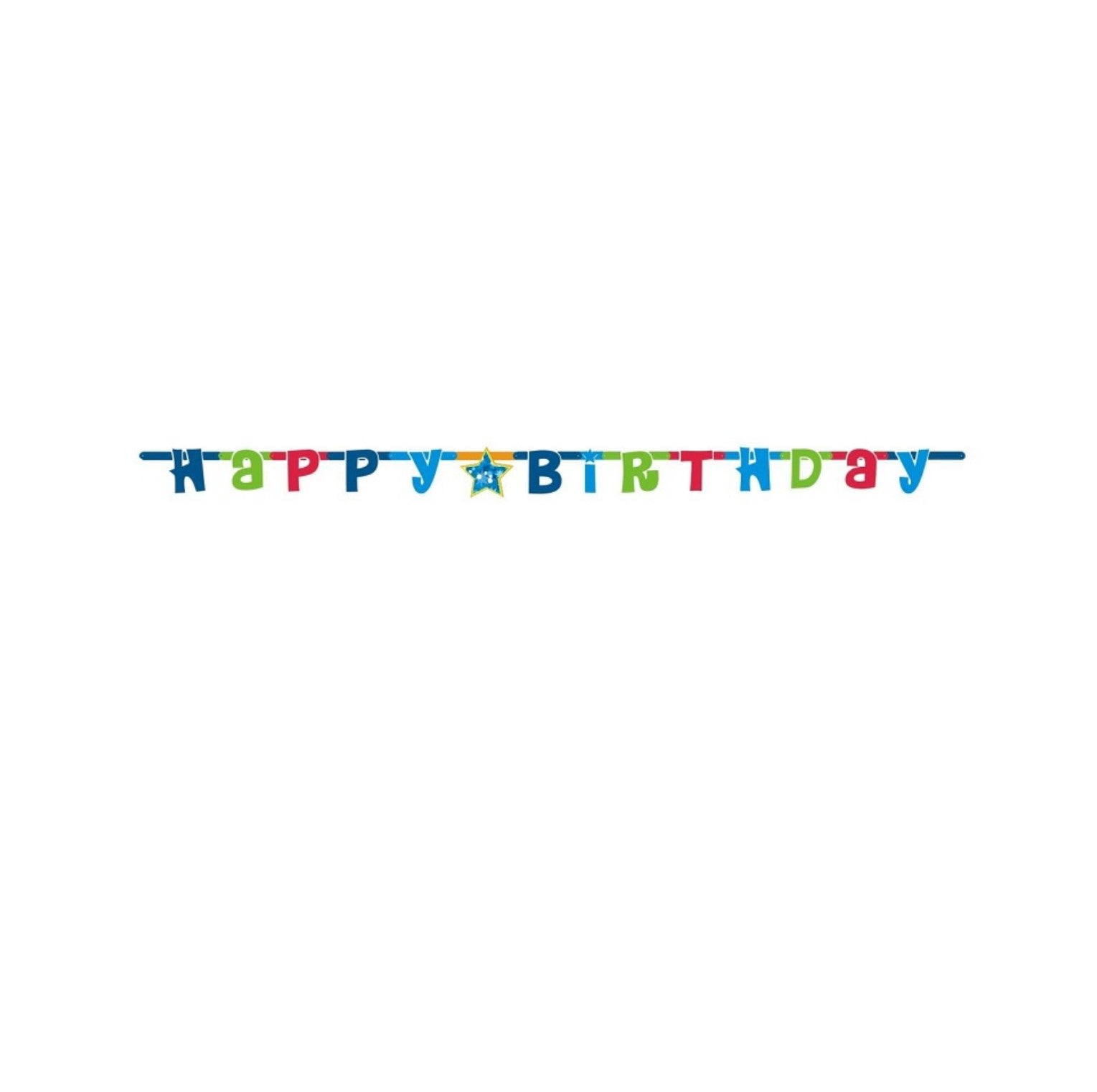 Banner Happy Birthday blau/grün