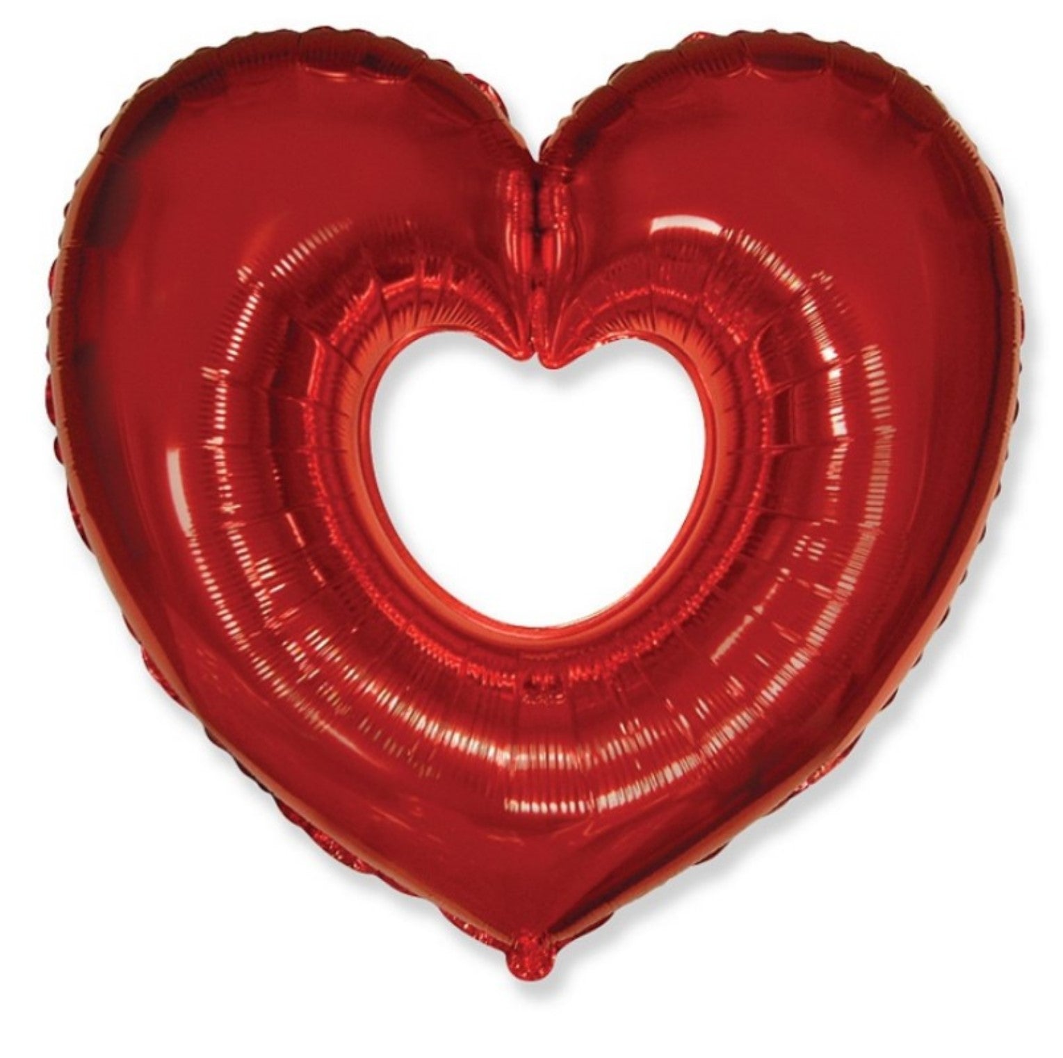 Herz mit Loch Rot XL