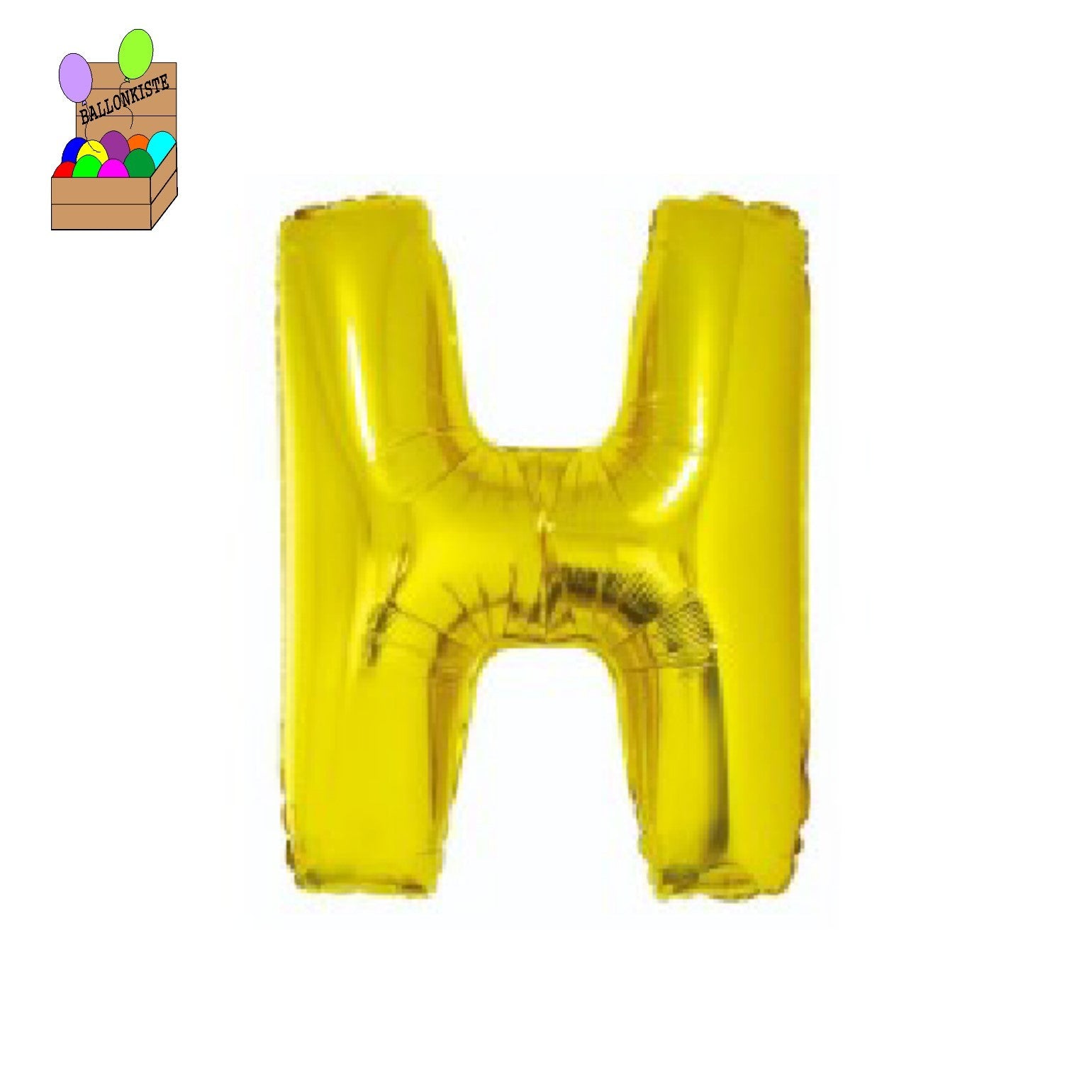 Buchstabe H Gold 85cm