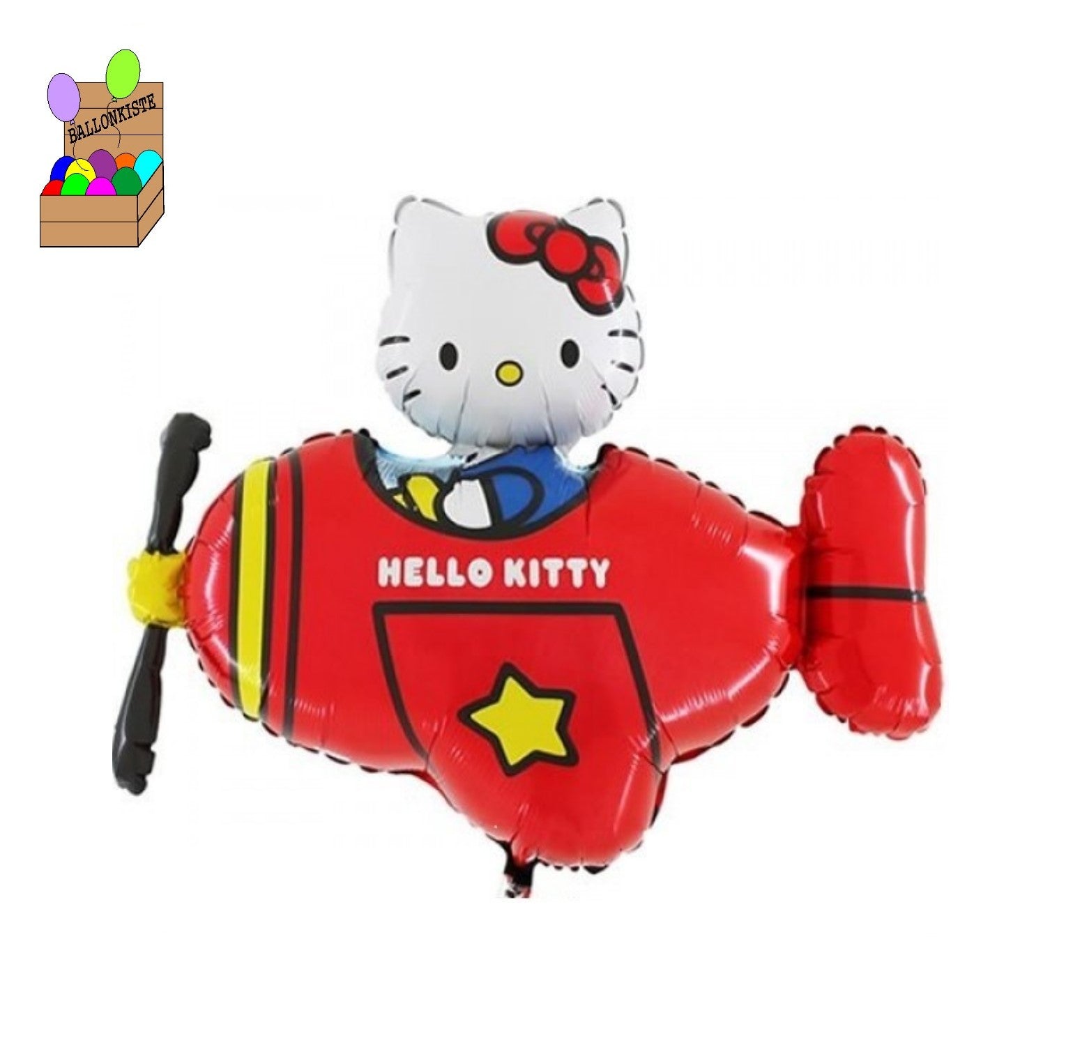 TV Hello Kitty Flugzeug Rot XL