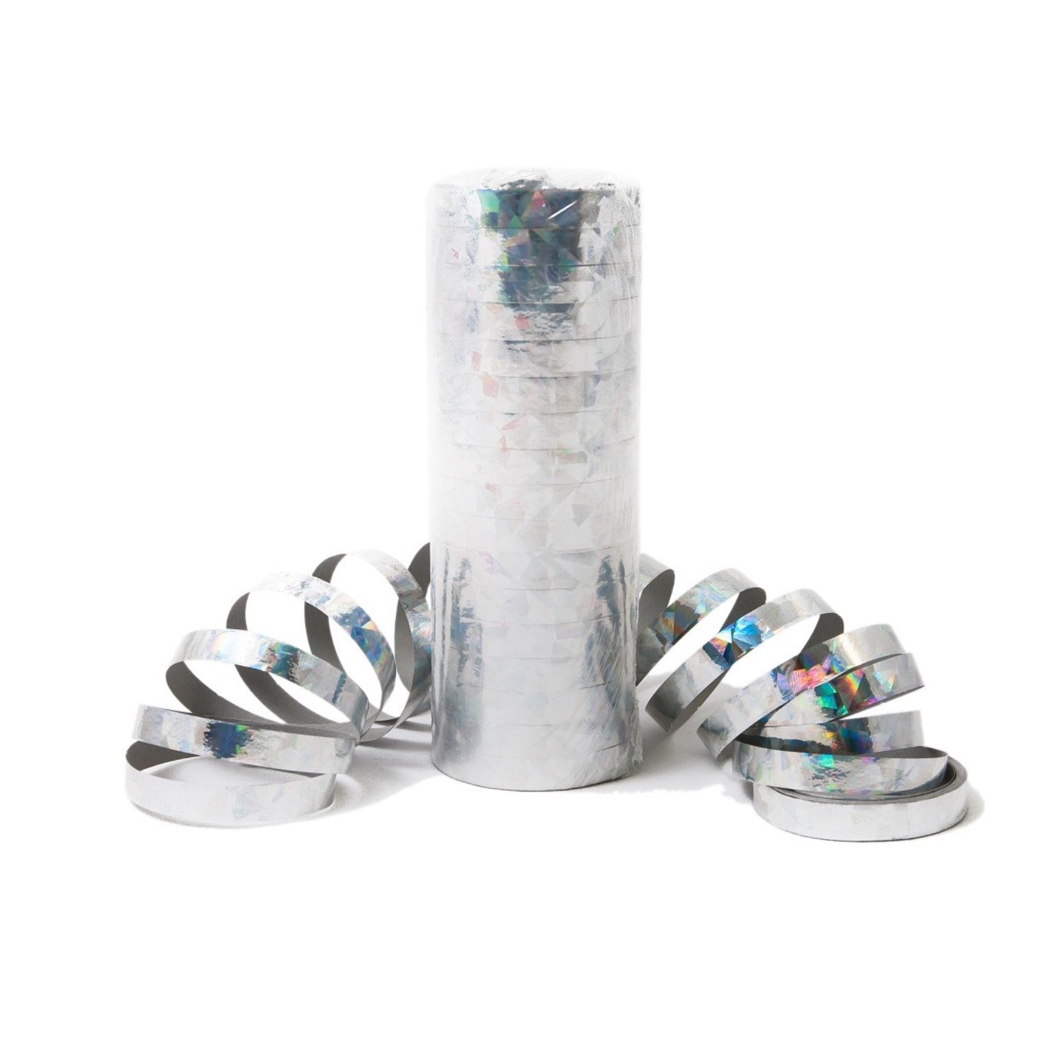 Luftschlange metallisch silber