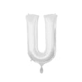 Buchstabe U Silber 81cm