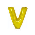 Buchstabe V gold 85cm