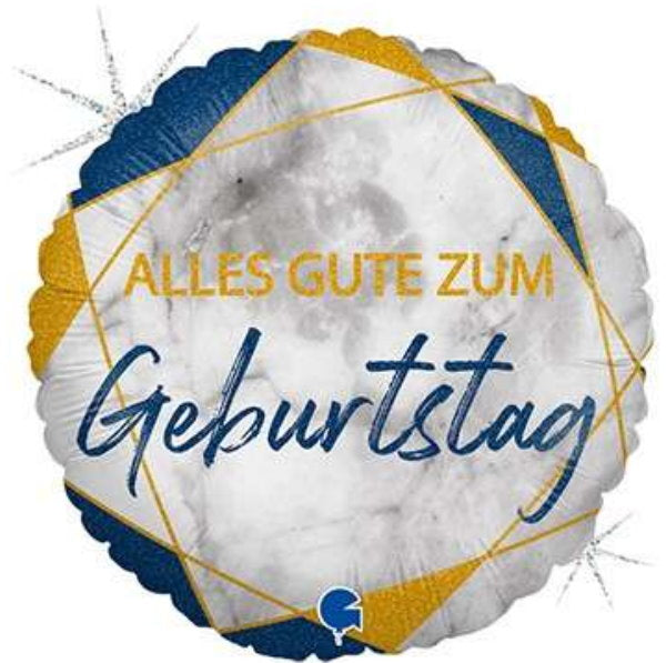 Alles Gute zum Geburtstag blau/gold