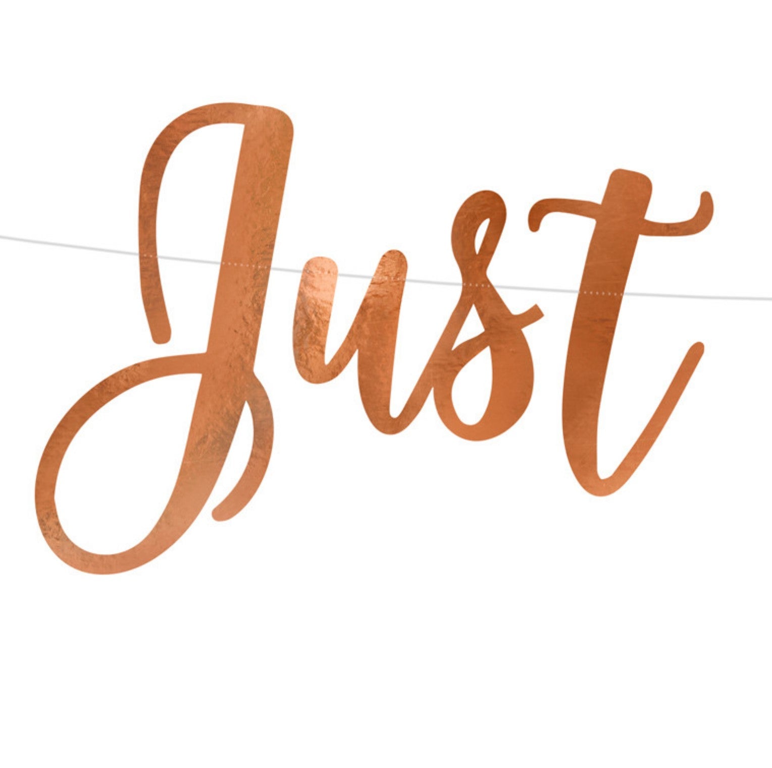 Banner Just Married Rosegold