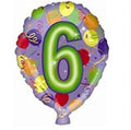 Zahl 6 Ballonform