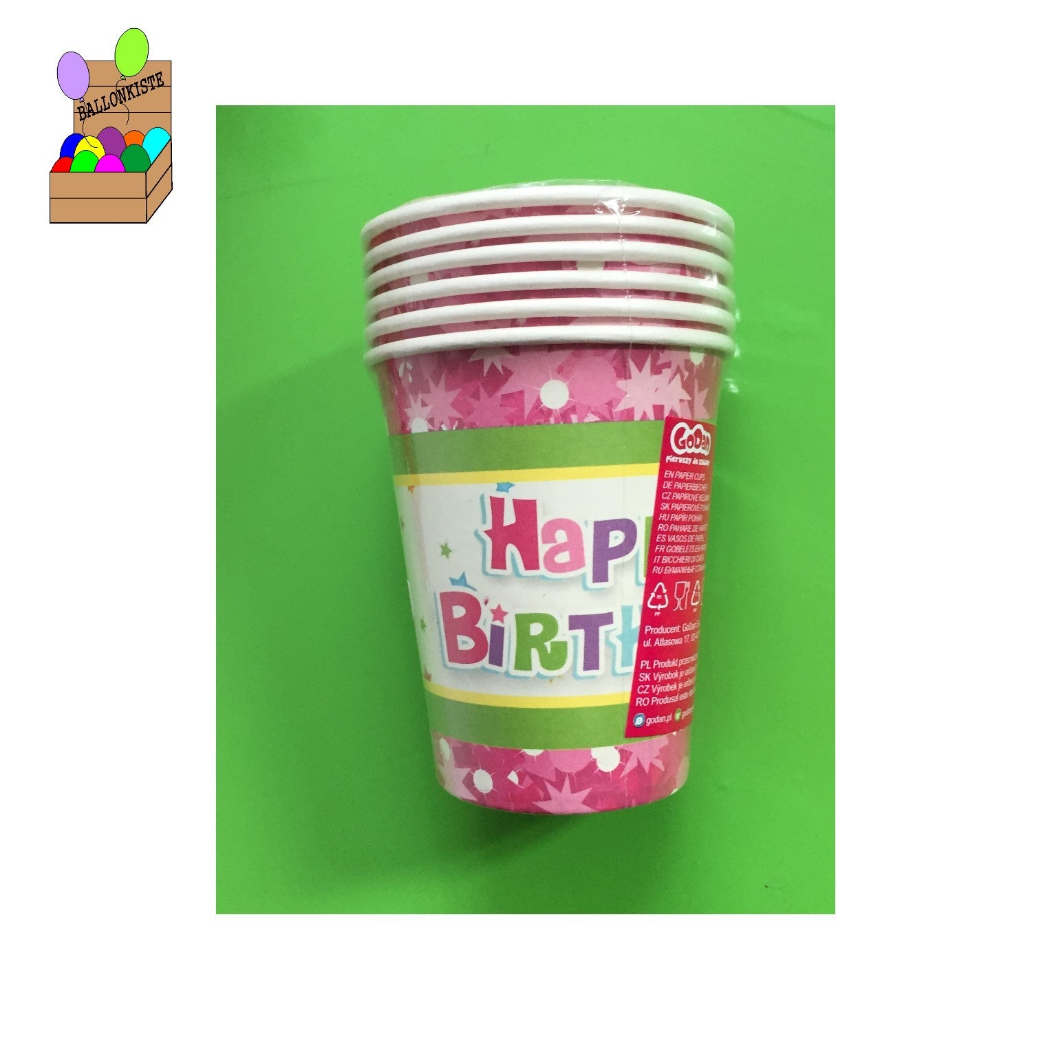 Becher Happy Birthday Rosa