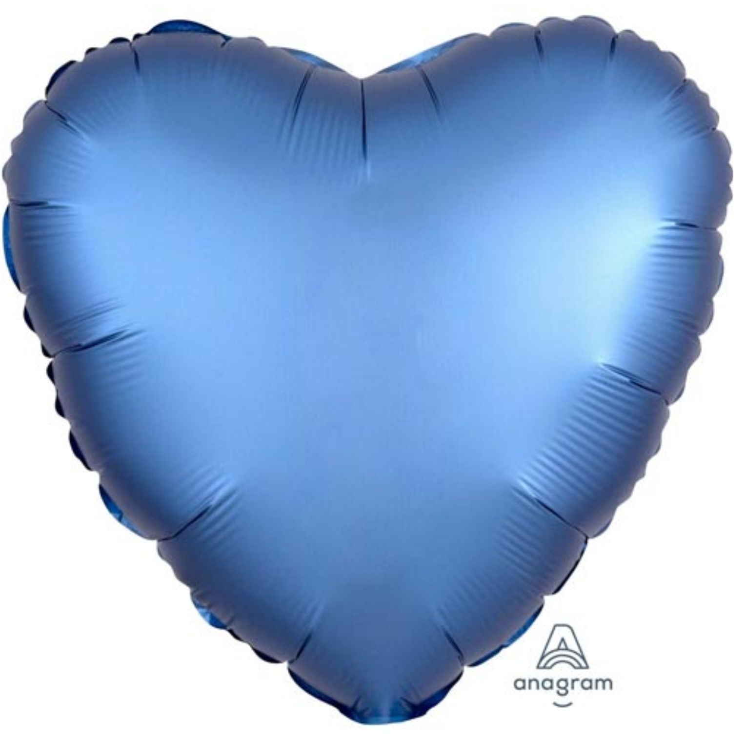 Herz 45cm satin himmelblau