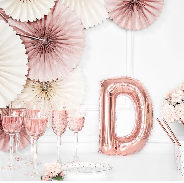 Buchstabe D Rosegold 35cm