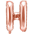Buchstabe H Rosegold 35cm