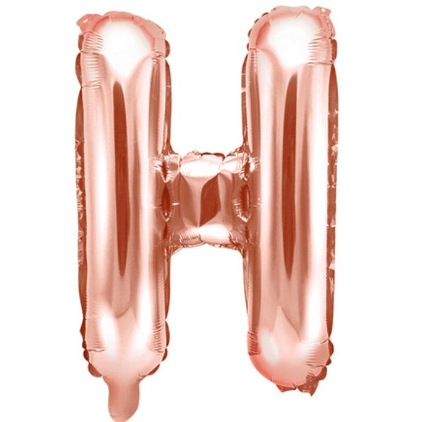 Buchstabe H Rosegold 35cm
