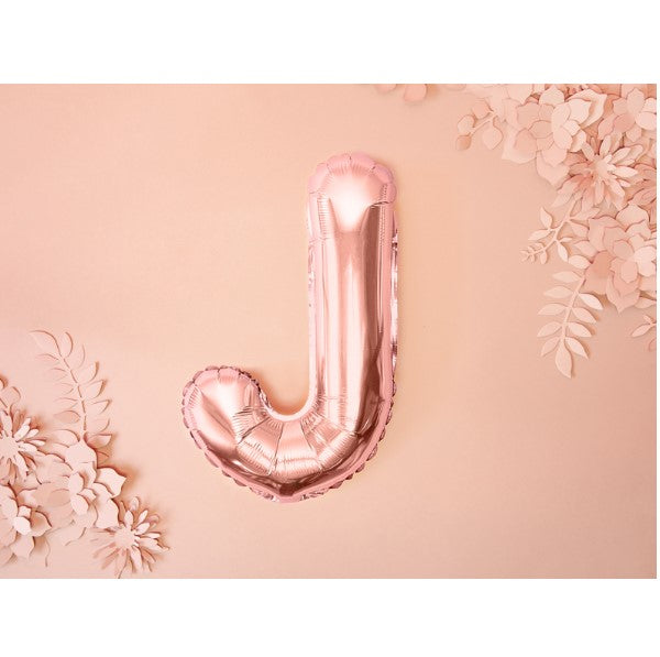 Buchstabe J Rosegold 35cm