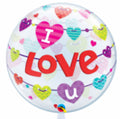 Bubble I love you Girlande