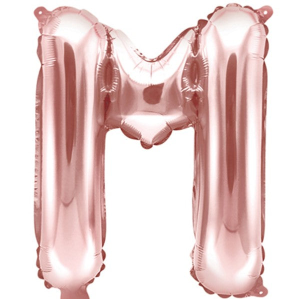 Buchstabe M Rosegold 35cm