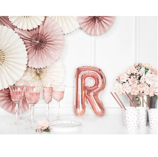 Buchstabe R Rosegold 35cm