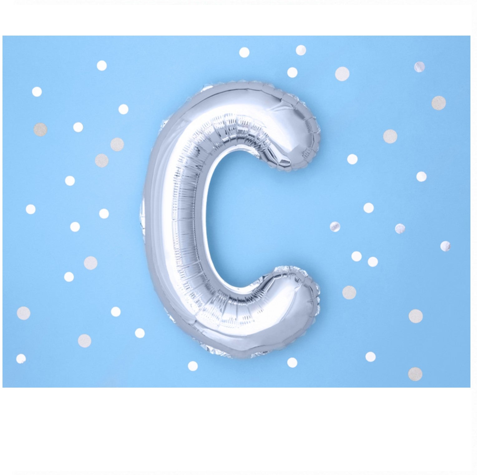 Buchstabe C silber 35cm