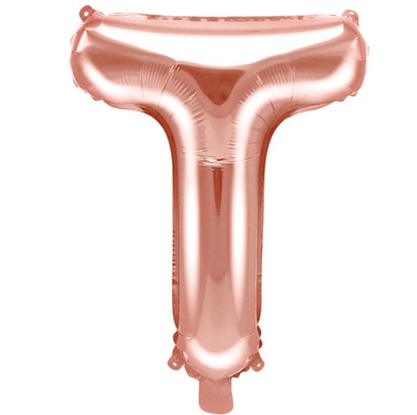 Buchstabe T Rosegold 35cm