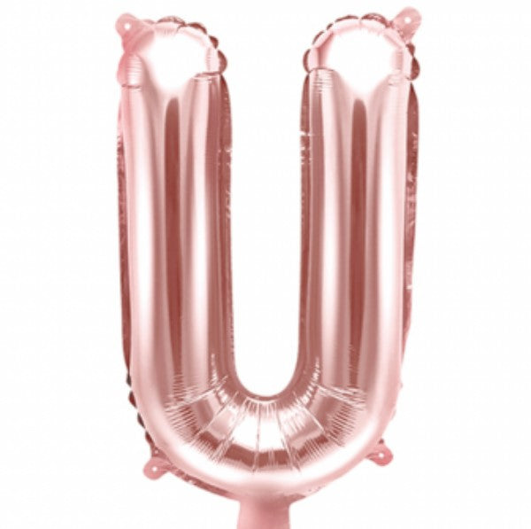 Buchstabe U Rosegold 35cm
