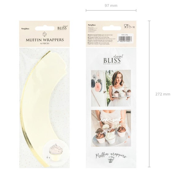 Muffin Umschlag Elegant 6 Stück